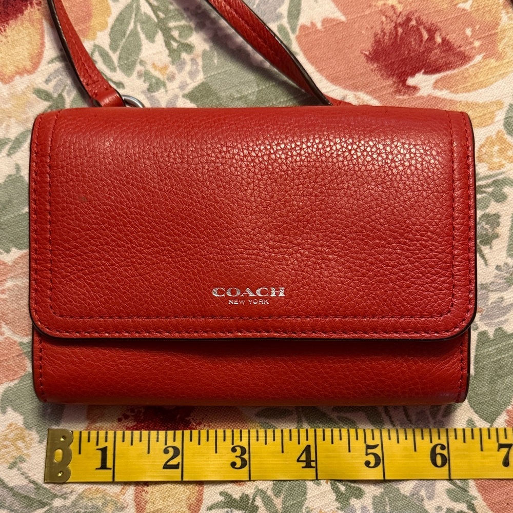 Coach Red Crossbody Mini Bag - Picture 3 of 17